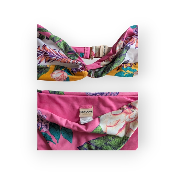 REVOLVE Pink and Yellow Floral Bikini Set - Picture 3 of 3